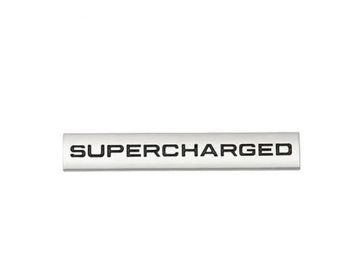 شعار حروف SUPERCHARGED لسيارات لاند روفر رصاصي اسو...
