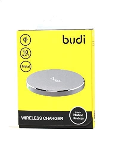 شاحن لاسلكي مفرد بقوة 10 واط يدعم الشحن السريع لله...