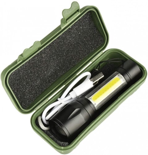 مصباح كشاف متوسط الحجم ال أي دي يدوي قابل للشحن مع...