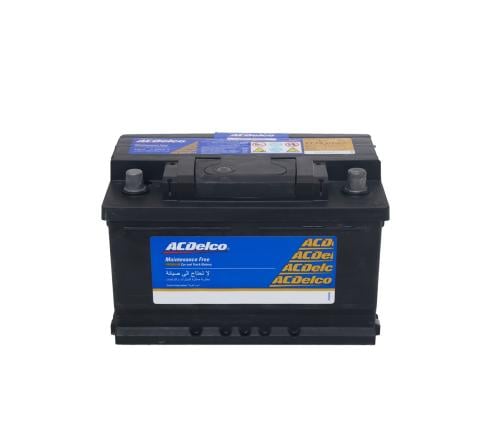 بطارية اي سي ديلكو 74 امبير سعودي ضمان سنة AC DELC...