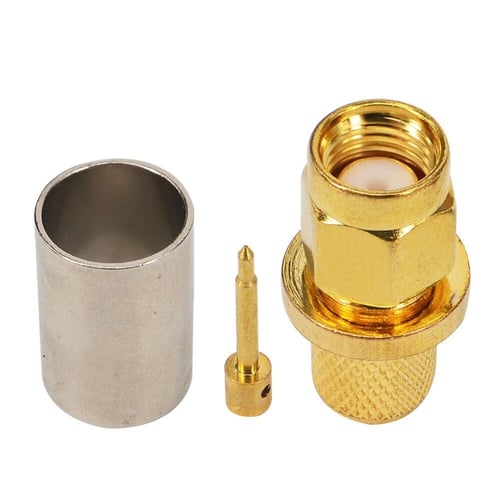 عدد 10 رأس SMA ذكر لسلك RG5 RG6 5D-FB LMR300