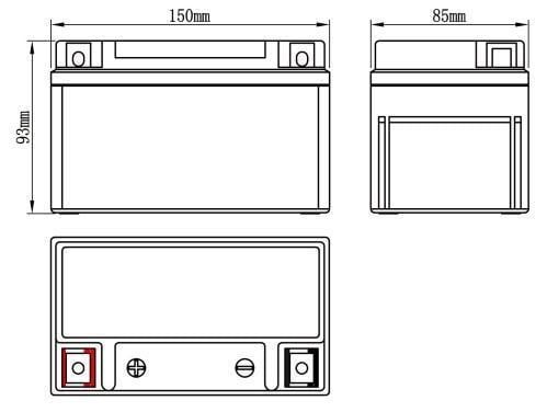 بطارية دباب 8 امبير 12 فولت YTX7A-BS فيتنامي