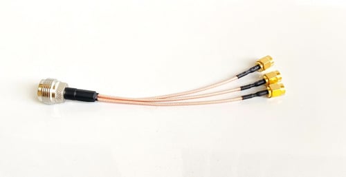 وصلة N مؤنث الى SMA مذكر 3 رؤوس لربط مودم راوتر