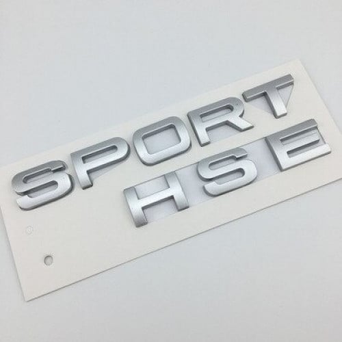 شعار حروف SPORT HSE لسيارات لاند روفر رصاصي مطفي