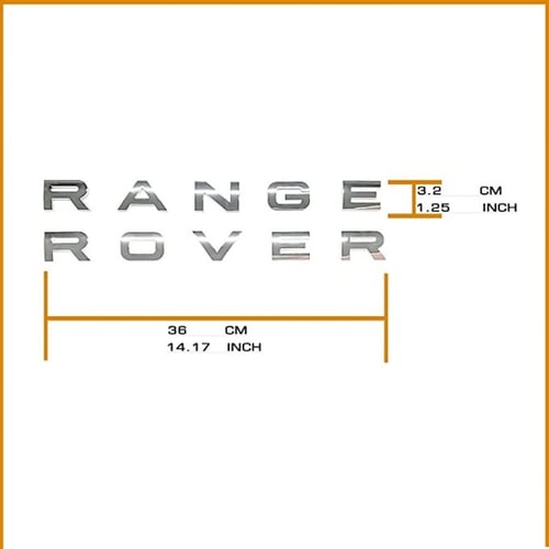 شعار حروف رنج روفر RANGE ROVER لسيارات رنج روفر L3...
