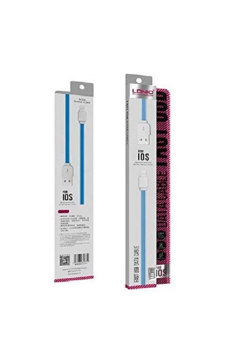 سلك شحن ونقل بيانات 2.1A لأجهزة الآيفون طول 100سم...