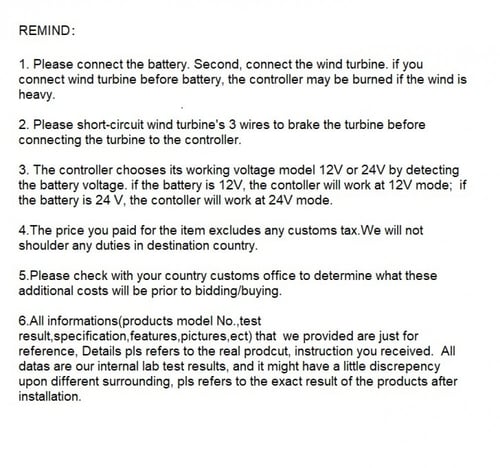 منظم شحن طاقة رياح 10 امبير 12/24 فولط بتقنية MPPT