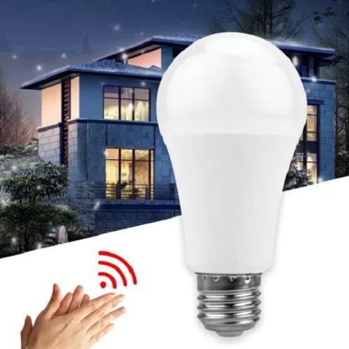 مصباح إضاءة ذكي حساس صوت وضوء 7 واط LED ابيض 220-2...