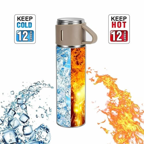 حافظة حرارة / برودة من الستانلس ستيل بسعة 500 مل م...