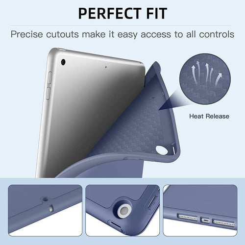غطاء جراب حماية ابل ايباد 10.2 انش مع حامل قلم مسن...
