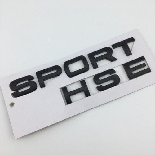 شعار حروف SPORT HSE لسيارات لاند روفر اسود مطفي