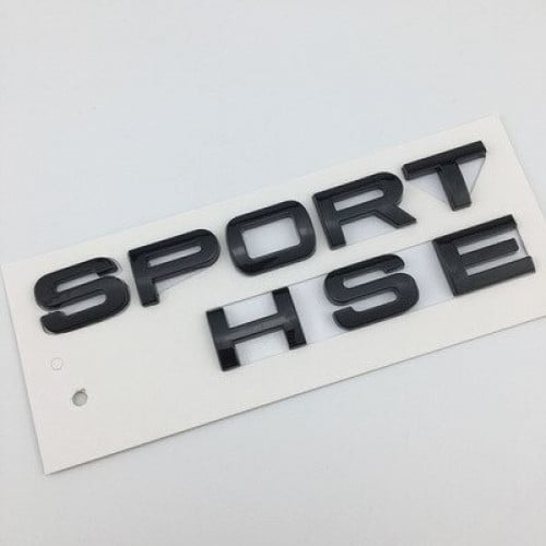 شعار حروف SPORT HSE لسيارات لاند روفر اسود لماع