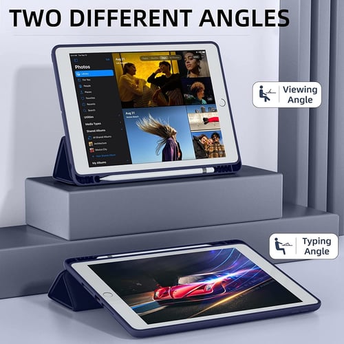 غطاء جراب حماية ابل ايباد 10.2 انش مع حامل قلم مسن...