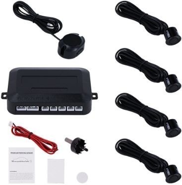 طقم حساسات خلفية لجميع أنواع السيارات مع شاشة توجي...