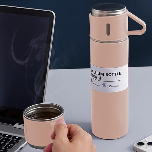 حافظة حرارة / برودة من الستانلس ستيل بسعة 500 مل م...