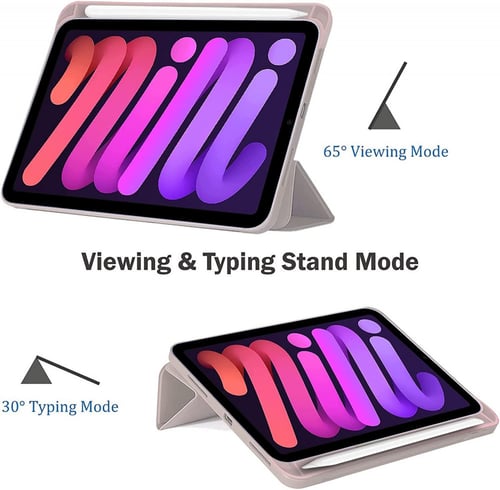 غطاء جراب حماية ابل ايباد مني 6 مقاس 8.3 إنش مع حا...