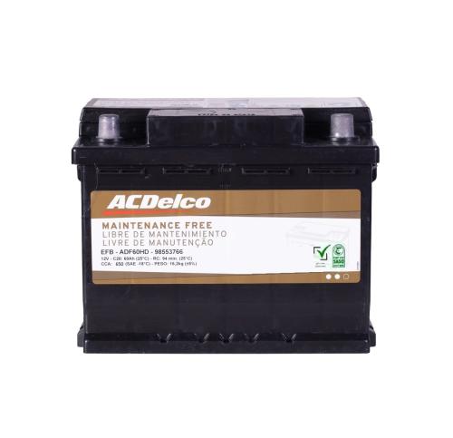 بطارية أي سي ديلكو 60 امبير EFB توقف تشغيل ضمان 12 شهر سعودي ACDELCO EFB DIN60L 60Ah 12V CCA650