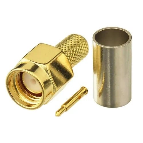 عدد 2 رأس SMA ذكر لسلك RG5 RG6 5D-FB LMR300