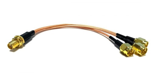 وصلة SMA مؤنث الى SMA مذكر 3 رؤوس لربط مودم راوتر