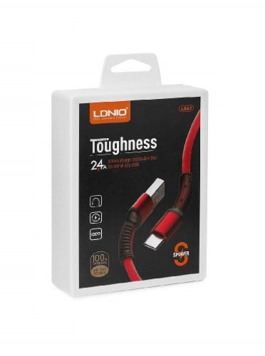 سلك شحن لأجهزة آندرويد شديد التحمل طول 100سم 2.4 ا...