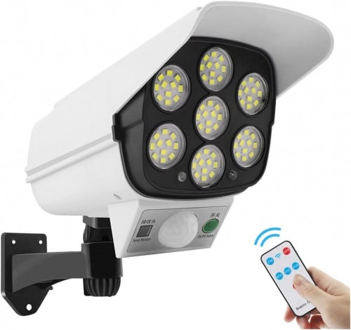 مصباح LED77 خارجي يعمل بالطاقة الشمسية مع مستشعر و...