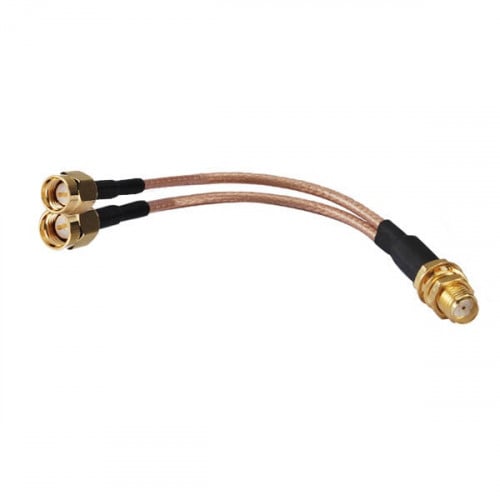 وصلة مؤنث SMA الى SMA مذكر شكل Y لربط مودم راوتر