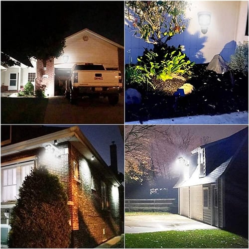 مصباح LED77 خارجي يعمل بالطاقة الشمسية مع مستشعر و...