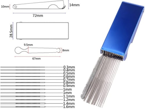 مجموعة إبر مبرد مكون من 13 مبرد مقاسات مختلفة و 1...