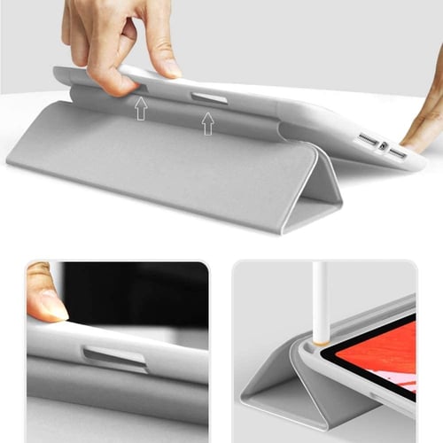 غطاء جراب حماية ابل ايباد 10.2 انش مع حامل قلم مسن...