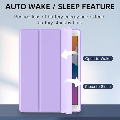 غطاء جراب حماية ابل ايباد 10.2 انش مع حامل قلم مسن...