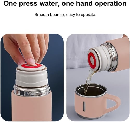 حافظة حرارة / برودة من الستانلس ستيل بسعة 500 مل م...