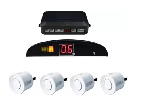 طقم حساسات خلفية لجميع أنواع السيارات مع شاشة توجي...