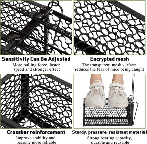 عدد 2 مصيدة فئران منزلية من الحديد