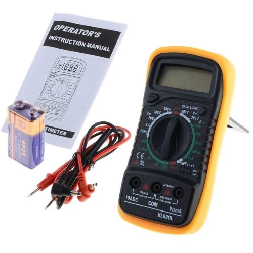 جهاز قياس فولتميتر AC DC رقمي بشاشة LCD متعدد المه...