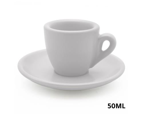 كوب قهوة اسبريسو سيراميك 50مل ابيض مطفي