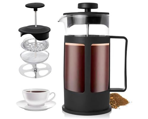 فرنش بريس لصنع القهوة من الزجاج سعة 600مل