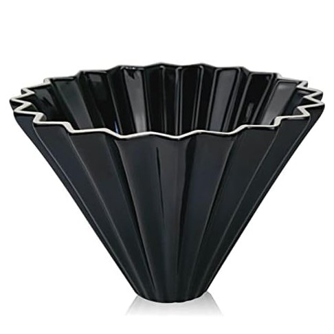 قمع تقطير V60 سيراميك مع القاعدة من الاكريليك - مق...