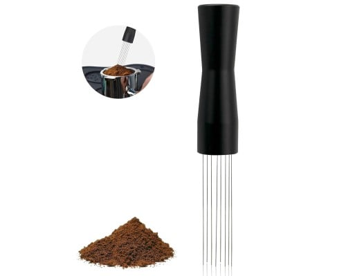 مفكك تكتلات قهوة اسبريسو موزع وممهد احترافي اسود