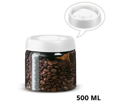 وعاء زجاجي سعة 500 مل لحفظ البن