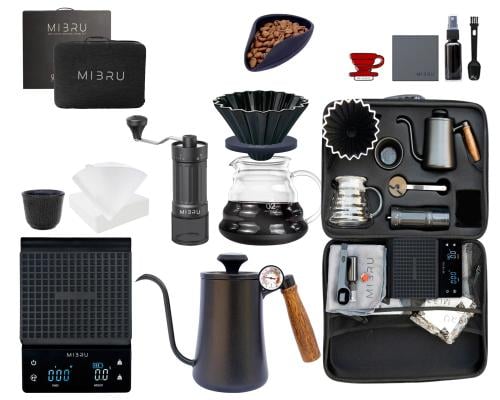 مجموعة V60 مع شنطة قهوة 14 في 1