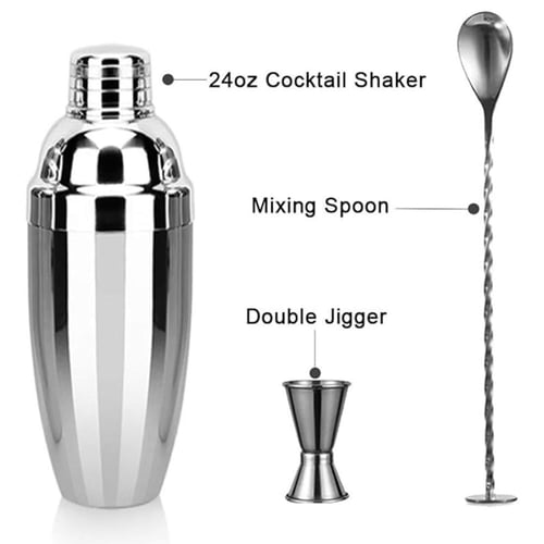 شيكر مع ملعقة و كوب قياس سعة 680مل