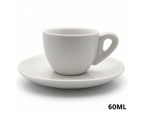 كوب قهوة اسبريسو سيراميك 60مل ابيض
