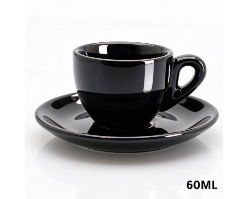 كوب قهوة اسبريسو سيراميك 60مل اسود