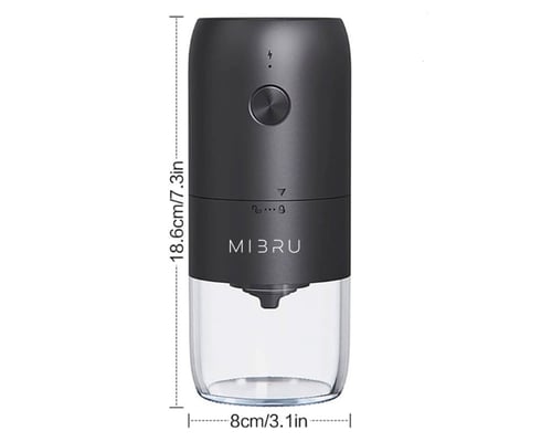 مطحنة قهوه كهربائية بشحن تايب سي بطارية سعة 1800 م...