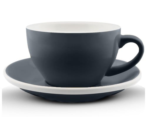 كوب قهوة مع صحن رمادي 200 مل