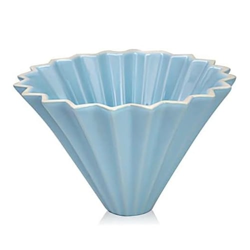 قمع تقطير V60 مموج سيراميك 01 سماوي