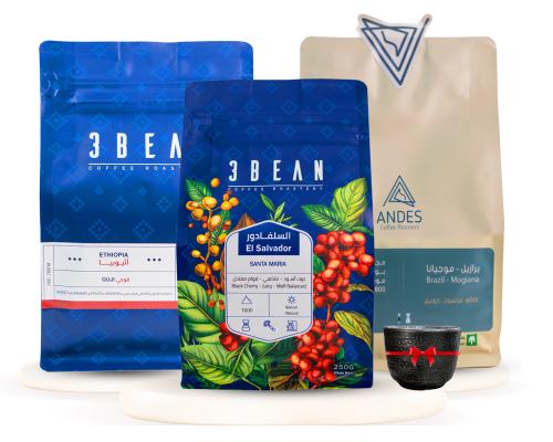 مجموعة محاصيل حبوب قهوة محاصيل للاسبريسو والفلتر