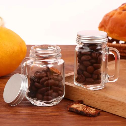 عبوة زجاجية لتخزين حبوب القهوة