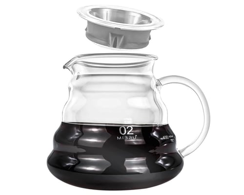 بكج تحضير v60 من 3 قطع بقمع تقطير بطريقة كليفر