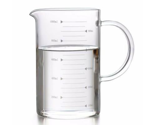 سيرفر زجاجي مقاوم للحرارة مع مقياس سعة 1000 مل